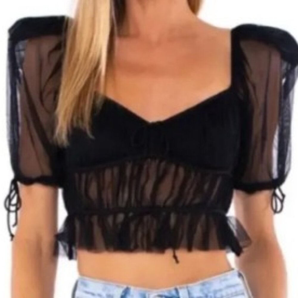 For Love And Lemons Sunshine Crop Top